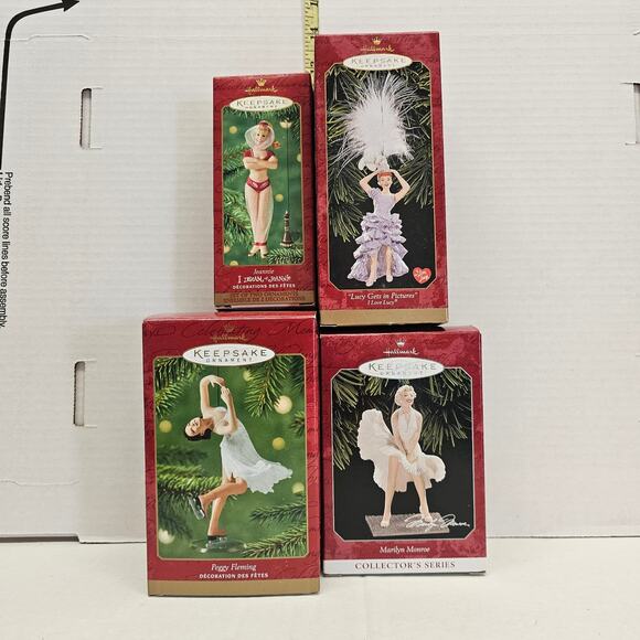 Hallmark Keepsake Ornament Bundle Peggy Fleming, Marilyn Monroe, and more - Picture 1 of 7